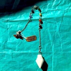 Selenite Pendulum & chakra bracelet all in …